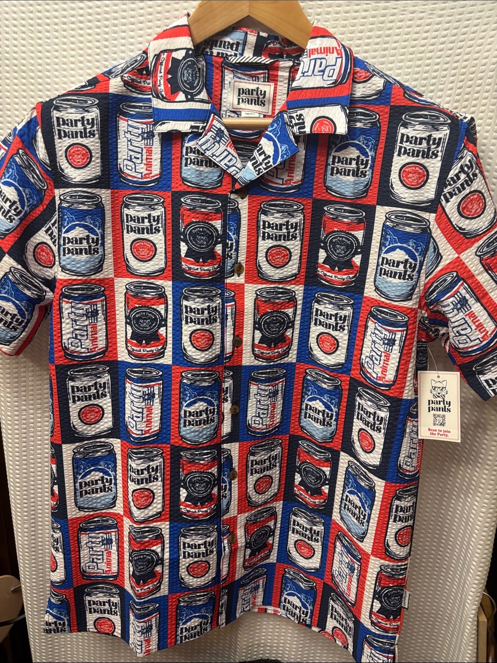 Men’s Party Pants Chug Club Happy Hour shirt Sz Small